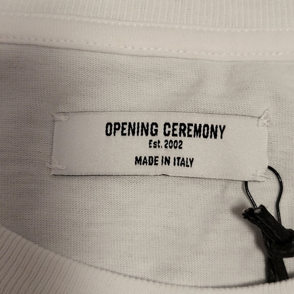 OPENING CEREMONY Logo Print Cotton T-Shirt - Picture 6 of 8